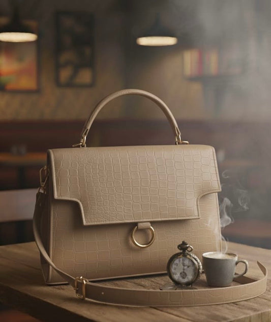 Crocodile Texture Handbag
