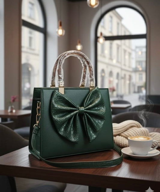 Golden Bow Handbag